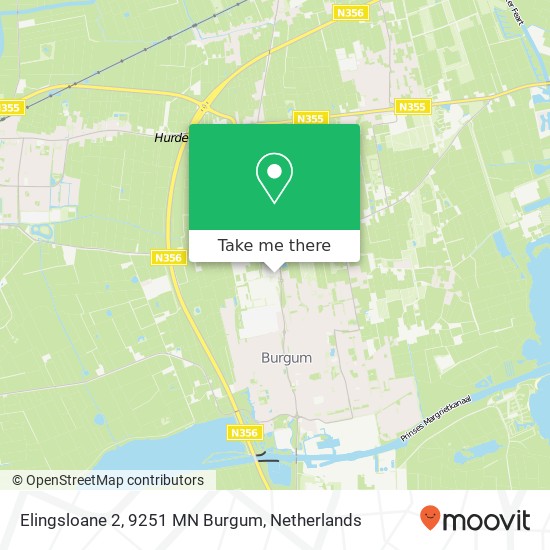 Elingsloane 2, 9251 MN Burgum map