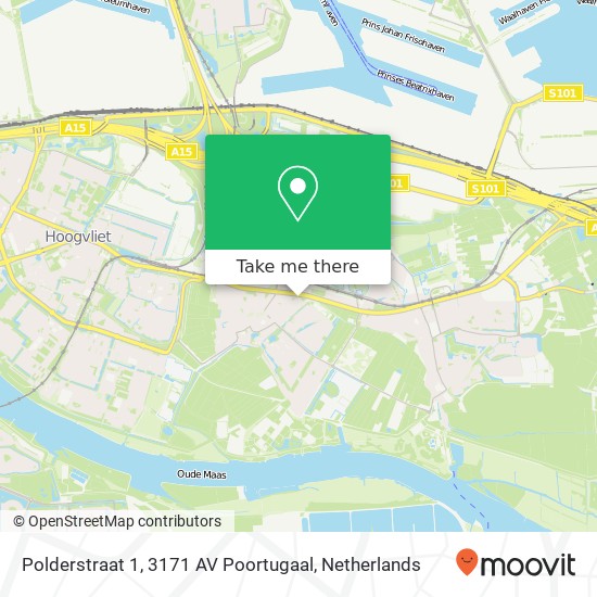 Polderstraat 1, 3171 AV Poortugaal map