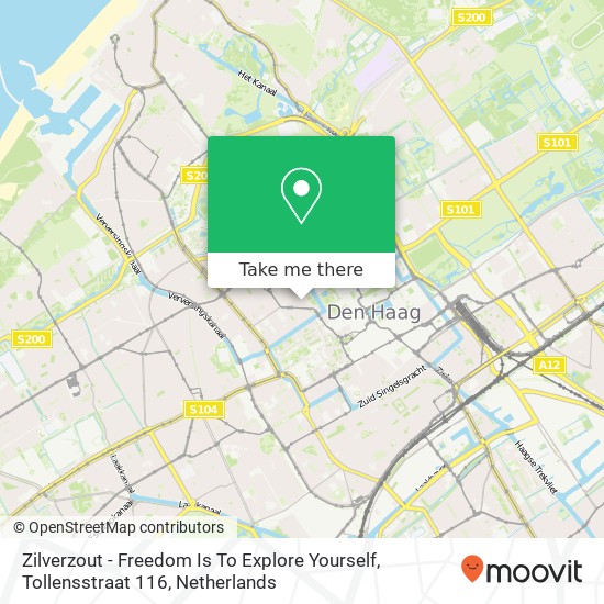 Zilverzout - Freedom Is To Explore Yourself, Tollensstraat 116 map