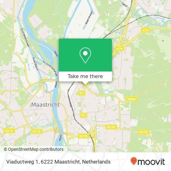 Viaductweg 1, 6222 Maastricht map