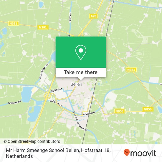 Mr Harm Smeenge School Beilen, Hofstraat 18 map