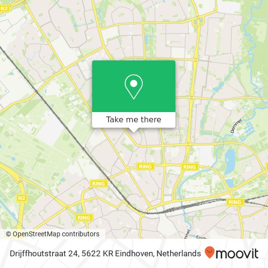 Drijffhoutstraat 24, 5622 KR Eindhoven Karte