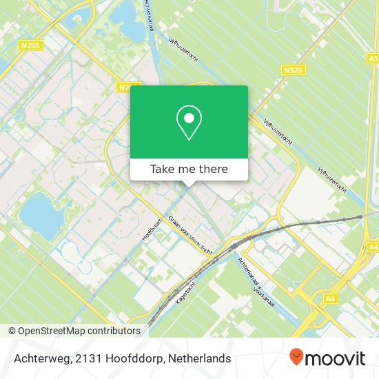 Achterweg, 2131 Hoofddorp map