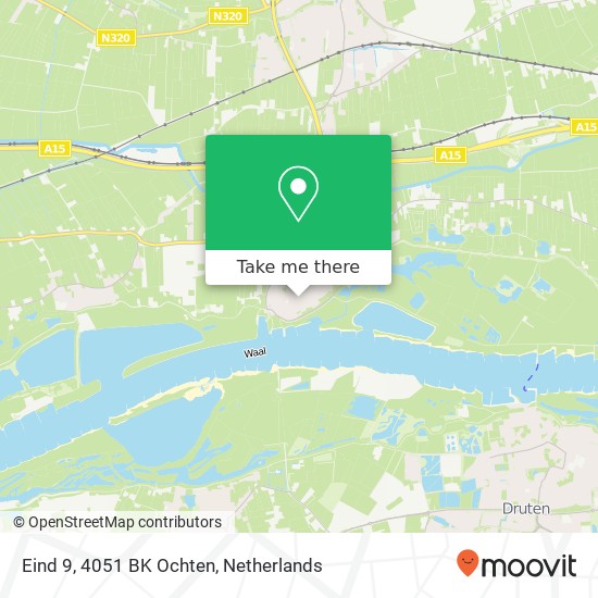 Eind 9, 4051 BK Ochten map