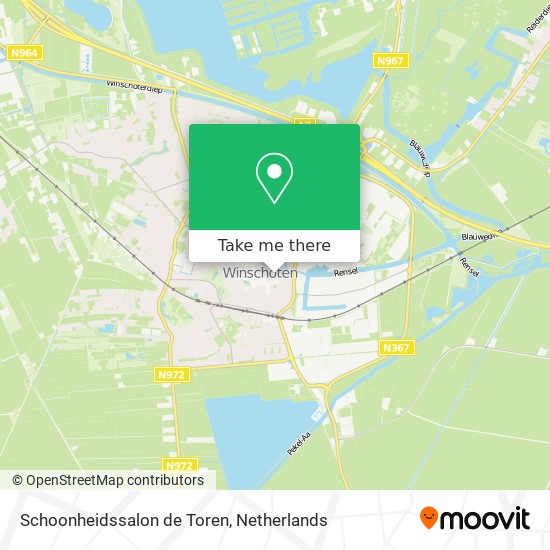 Schoonheidssalon de Toren map