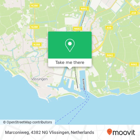 Marconiweg, 4382 NG Vlissingen map