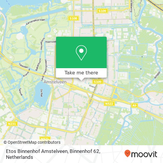 Etos Binnenhof Amstelveen, Binnenhof 62 map