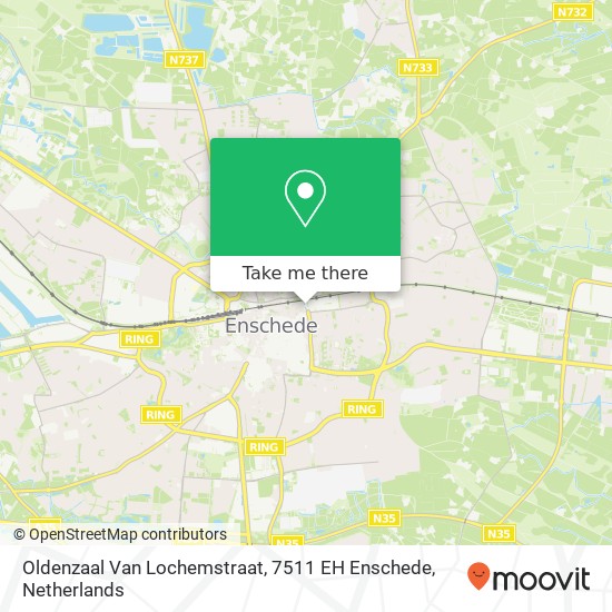 Oldenzaal Van Lochemstraat, 7511 EH Enschede map