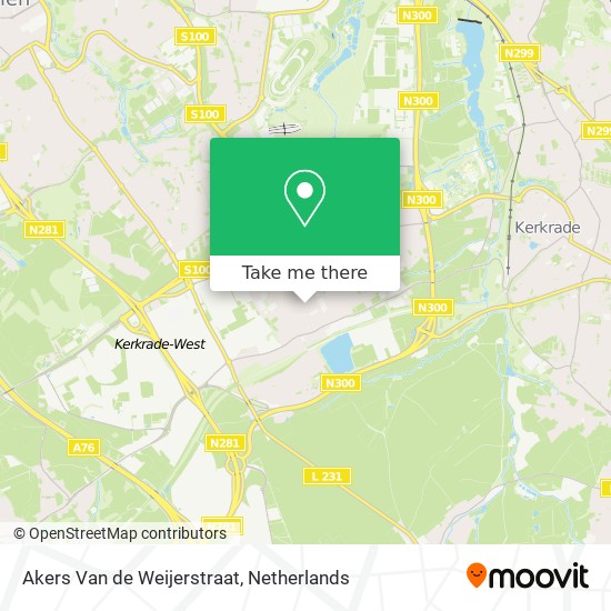 Akers Van de Weijerstraat map