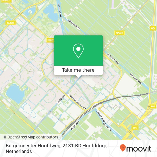 Burgemeester Hoofdweg, 2131 BD Hoofddorp Karte