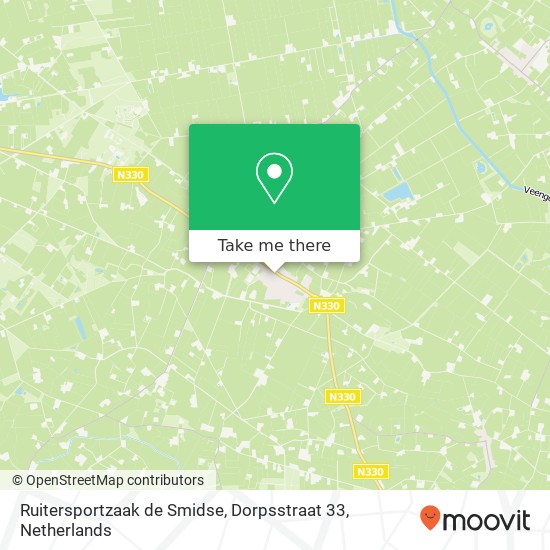 Ruitersportzaak de Smidse, Dorpsstraat 33 map