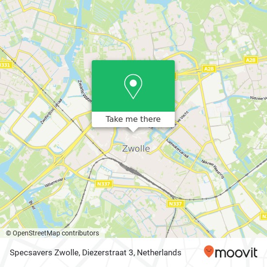 Specsavers Zwolle, Diezerstraat 3 Karte