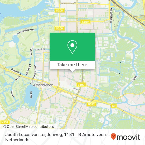 Judith Lucas van Leijdenweg, 1181 TB Amstelveen map