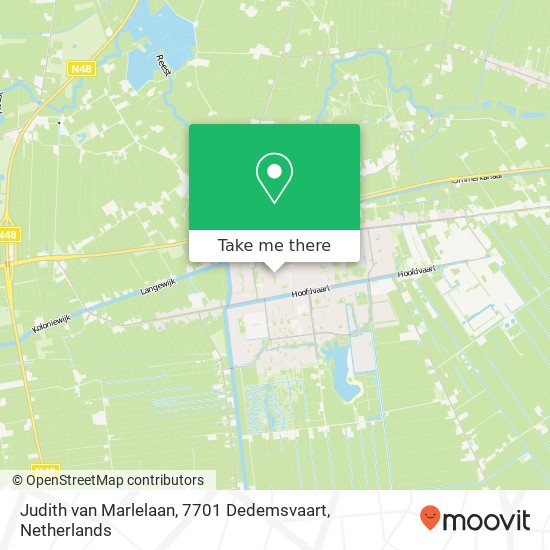 Judith van Marlelaan, 7701 Dedemsvaart map