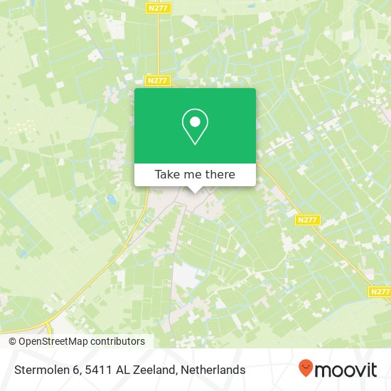 Stermolen 6, 5411 AL Zeeland map