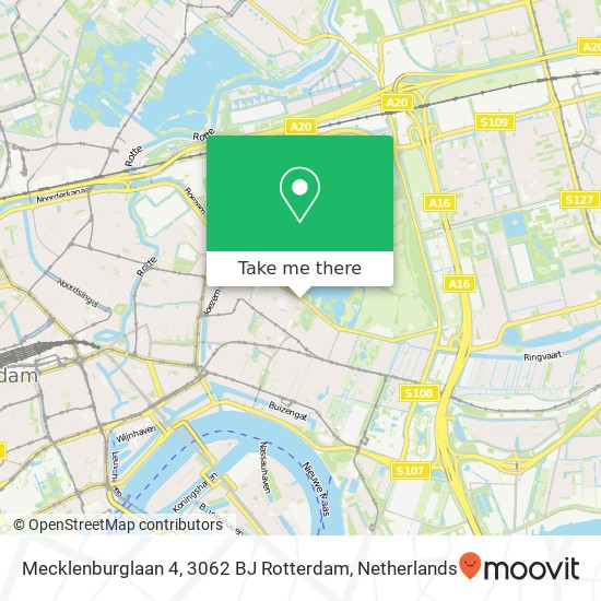 Mecklenburglaan 4, 3062 BJ Rotterdam map