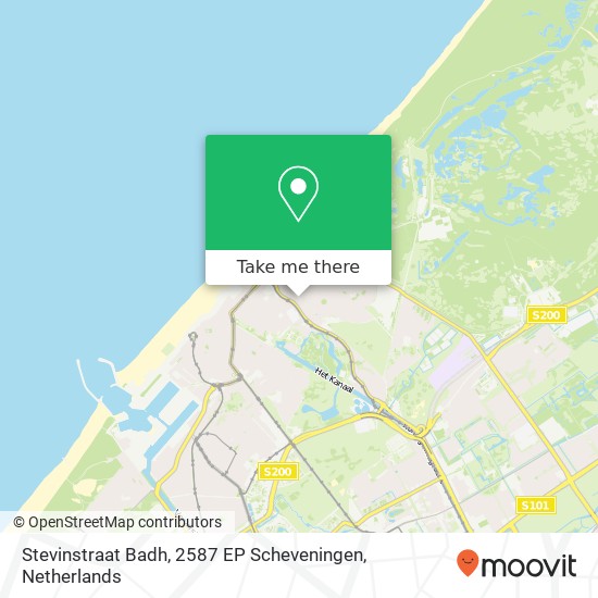 Stevinstraat Badh, 2587 EP Scheveningen Karte