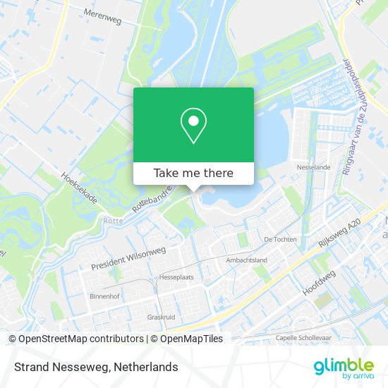 Strand Nesseweg map