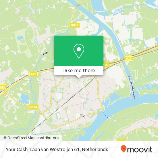 Your Cash, Laan van Westroijen 61 map