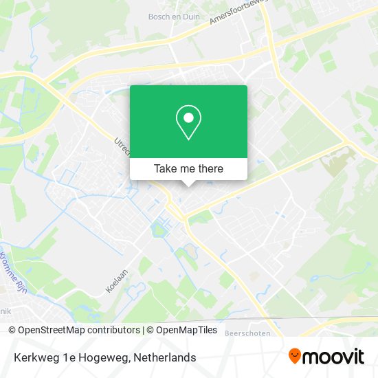 Kerkweg 1e Hogeweg map