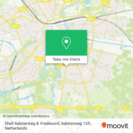 Shell Aalsterweg & Vredeoord, Aalsterweg 135 map