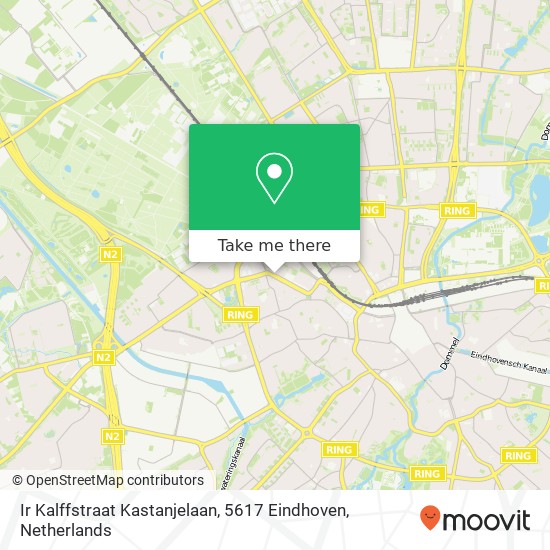 Ir Kalffstraat Kastanjelaan, 5617 Eindhoven Karte