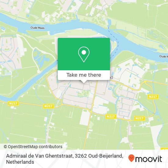 Admiraal de Van Ghentstraat, 3262 Oud-Beijerland map