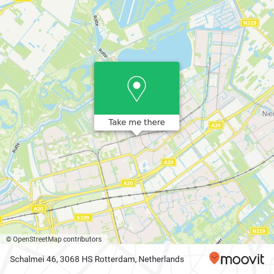 Schalmei 46, 3068 HS Rotterdam map