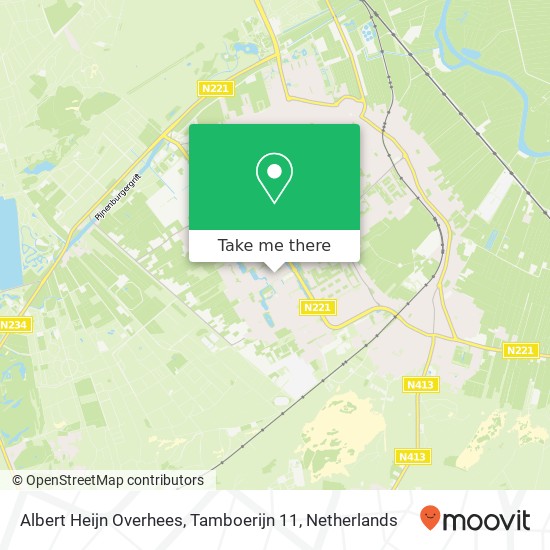 Albert Heijn Overhees, Tamboerijn 11 Karte