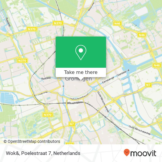 Wok&, Poelestraat 7 map