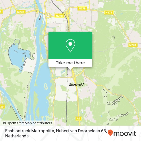 Fashiontruck Metropolita, Hubert van Doornelaan 63 map