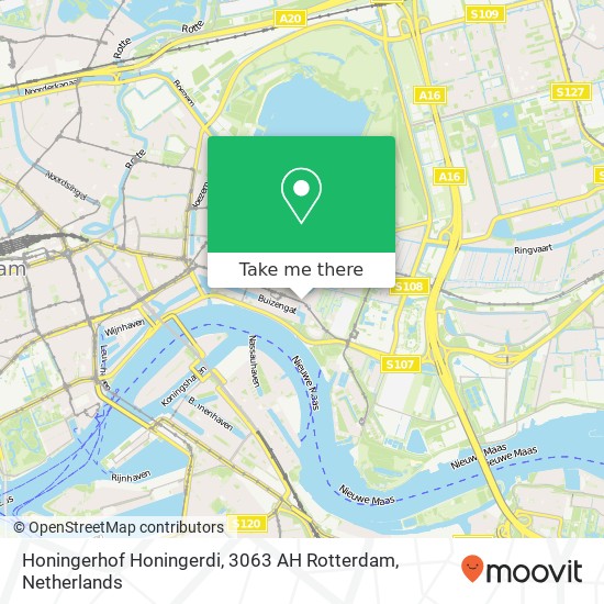 Honingerhof Honingerdi, 3063 AH Rotterdam map