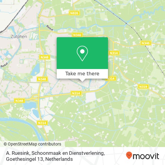 A. Ruesink, Schoonmaak en Dienstverlening, Goethesingel 13 map