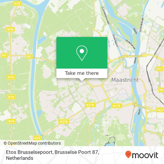 Etos Brusselsepoort, Brusselse Poort 87 map