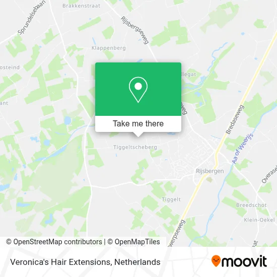 Veronica's Hair Extensions, Tiggeltsebergstraat 34 map