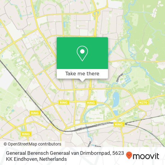 Generaal Berensch Generaal van Drimbornpad, 5623 KK Eindhoven map