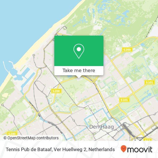 Tennis Pub de Bataaf, Ver Huellweg 2 map