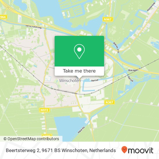 Beertsterweg 2, 9671 BS Winschoten Karte