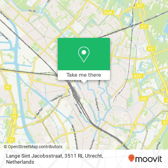 Lange Sint Jacobsstraat, 3511 RL Utrecht map