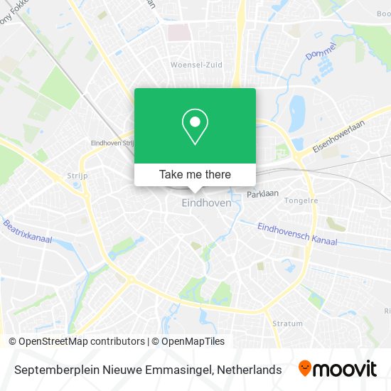 Septemberplein Nieuwe Emmasingel map