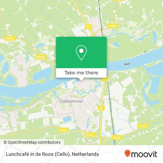 Lunchcafé in de Roos (Cello) map