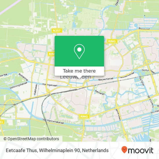 Eetcaafe Thus, Wilhelminaplein 90 map