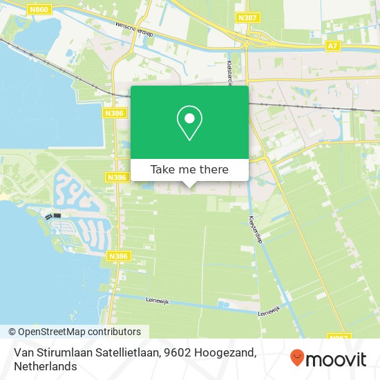 Van Stirumlaan Satellietlaan, 9602 Hoogezand Karte