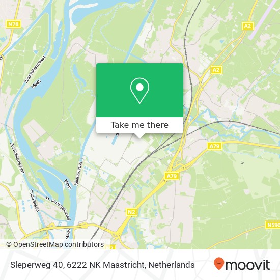 Sleperweg 40, 6222 NK Maastricht Karte
