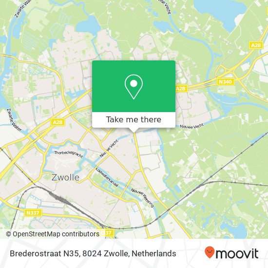 Brederostraat N35, 8024 Zwolle map