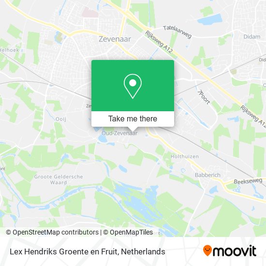 Lex Hendriks Groente en Fruit map