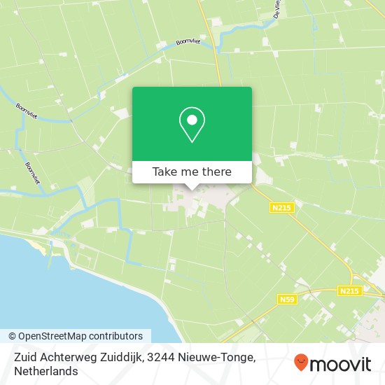 Zuid Achterweg Zuiddijk, 3244 Nieuwe-Tonge map