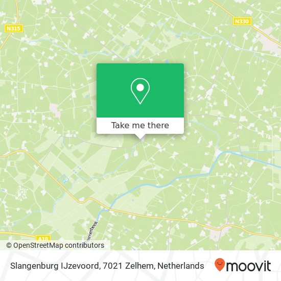 Slangenburg IJzevoord, 7021 Zelhem Karte