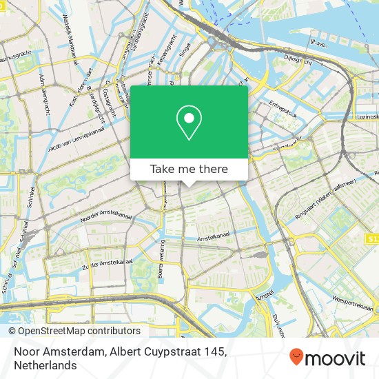 Noor Amsterdam, Albert Cuypstraat 145 Karte