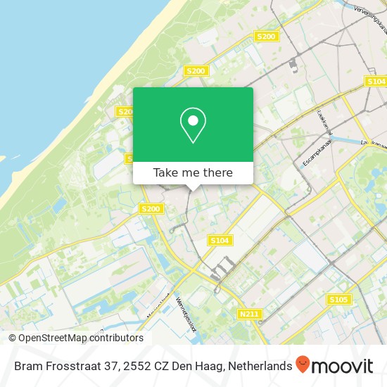 Bram Frosstraat 37, 2552 CZ Den Haag map